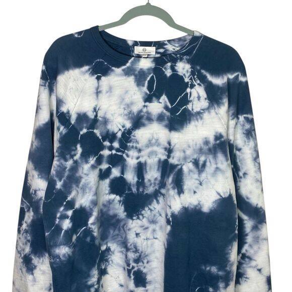 AG Adriano Goldschmied Sweatshirt Men M Blue White Elba Crew Preppy Pullover NEW - Picture 4 of 10